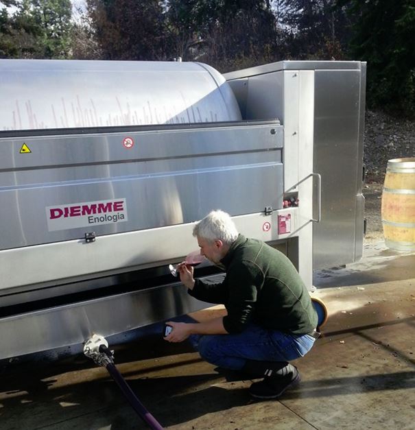 Rob Sampling the Petit Verdot