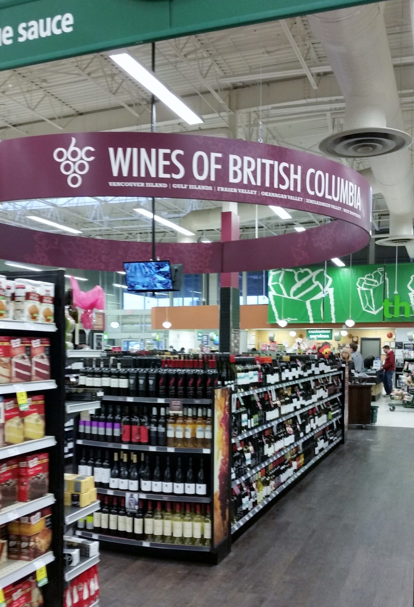 BC Wine on grocery shelves