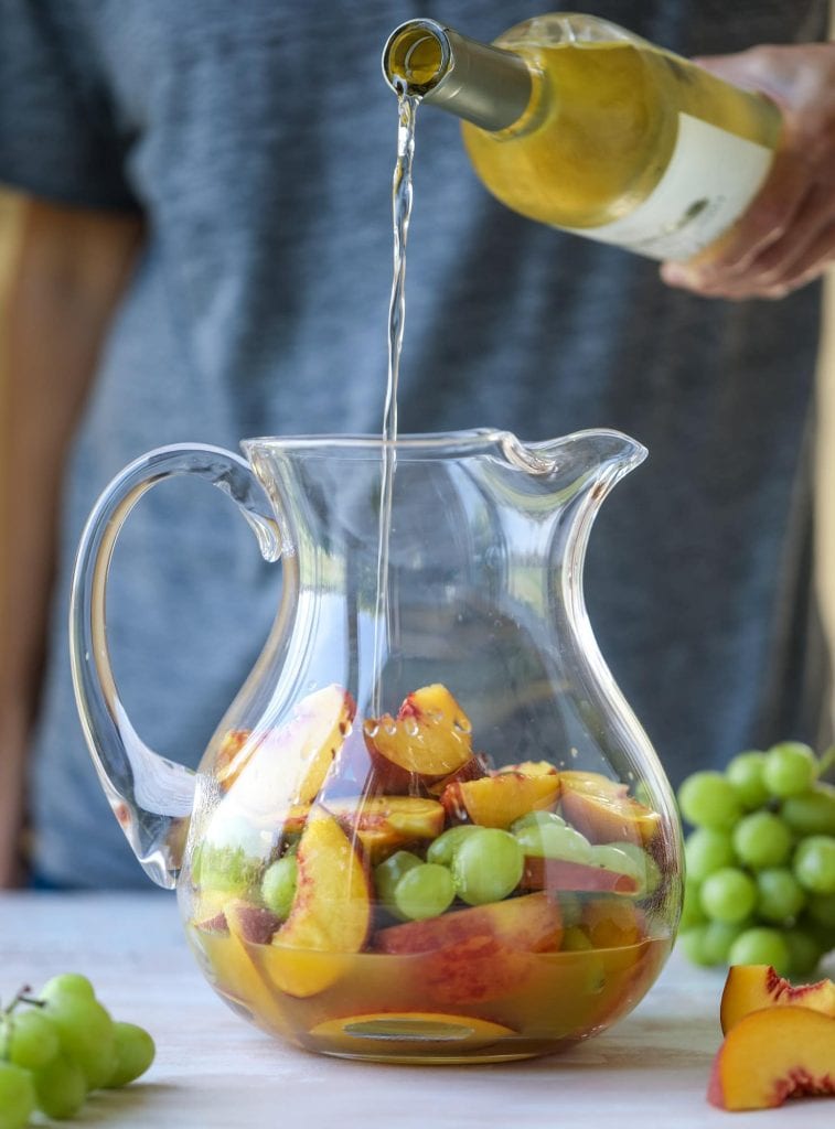 Peach Pint Gris Sangria