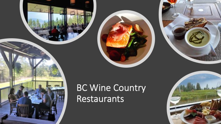 BC Wine Country restaurants