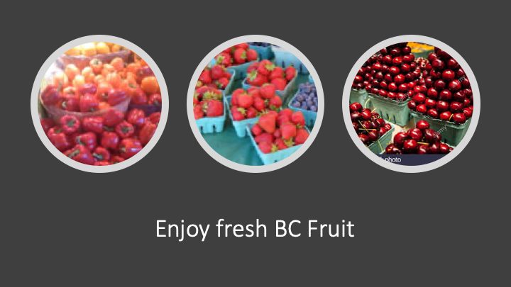 BC Wine Country fruit and veggies