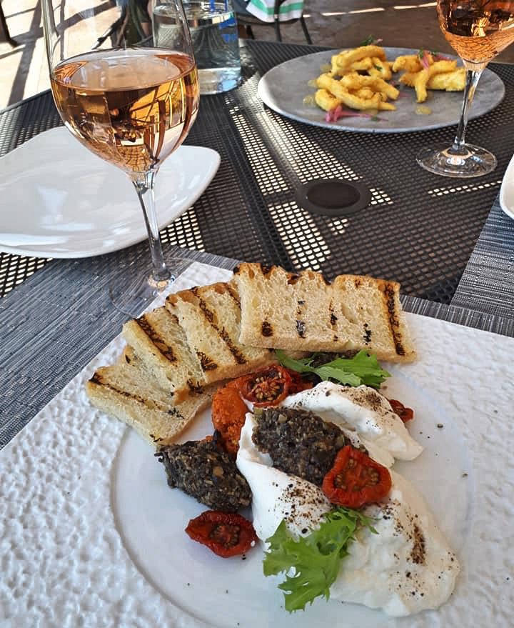 Local Burrata with Housemade ‘Nduja, Olive Tapenade, Sun-Dried Tomatoes and Focaccia.