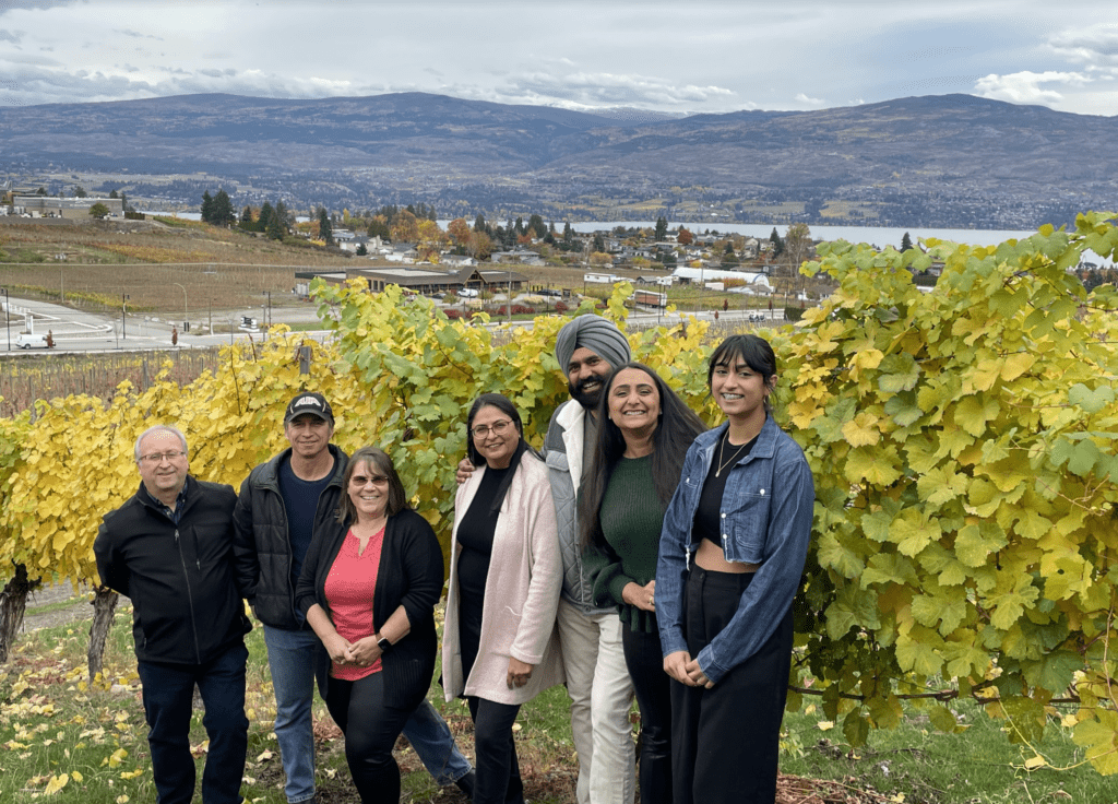 The Slamka family, Peter, Timothy & Tina Slamka and the new owners Narinder & Karnail Sidhu, their sister Sattu Dhaliwal and daughter Kiran Sidhu