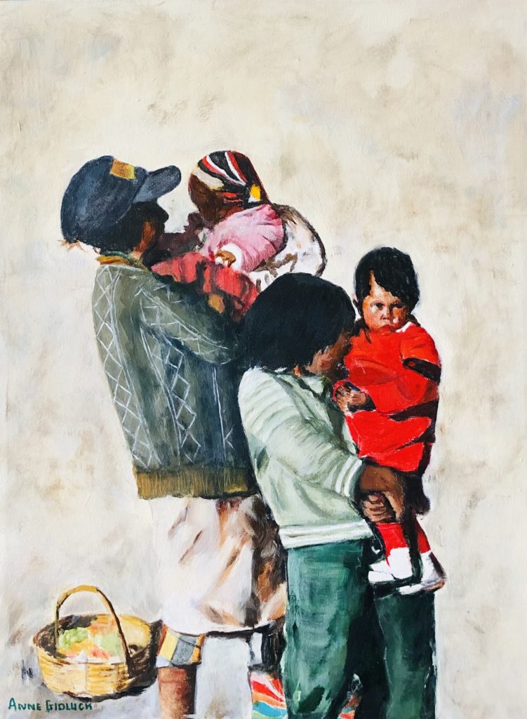 Family Love by Anne Gidluck at Grizzli Art Gallery