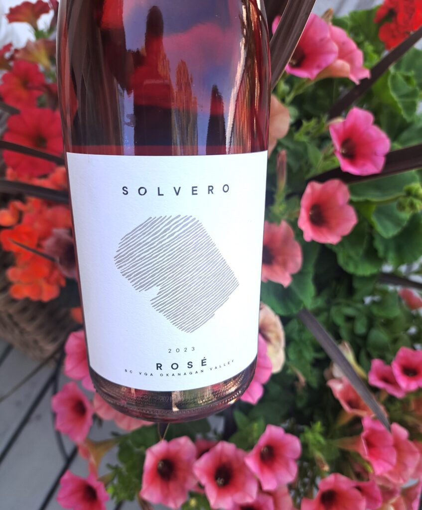 Solvero Rosé with rose coloured petunias