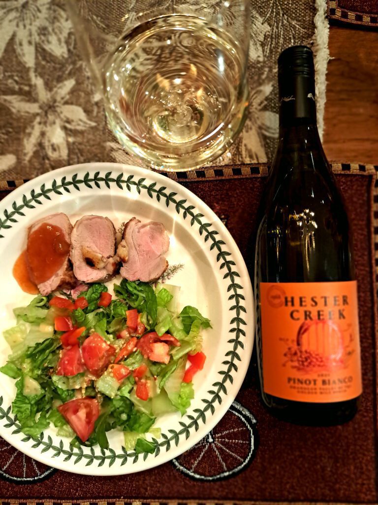 
Hester Creek Pinot Bianco with Pork Tenderloin