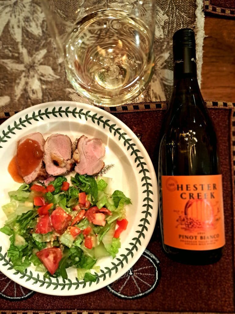 
Hester Creek Pinot Bianco with Pork Tenderloin