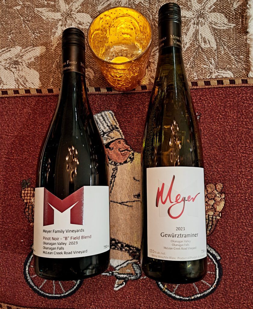 Meyer Gewürztraminer and Field Blend Pinot Noir