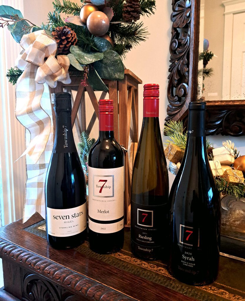 Township 7 wines for the Holidays.