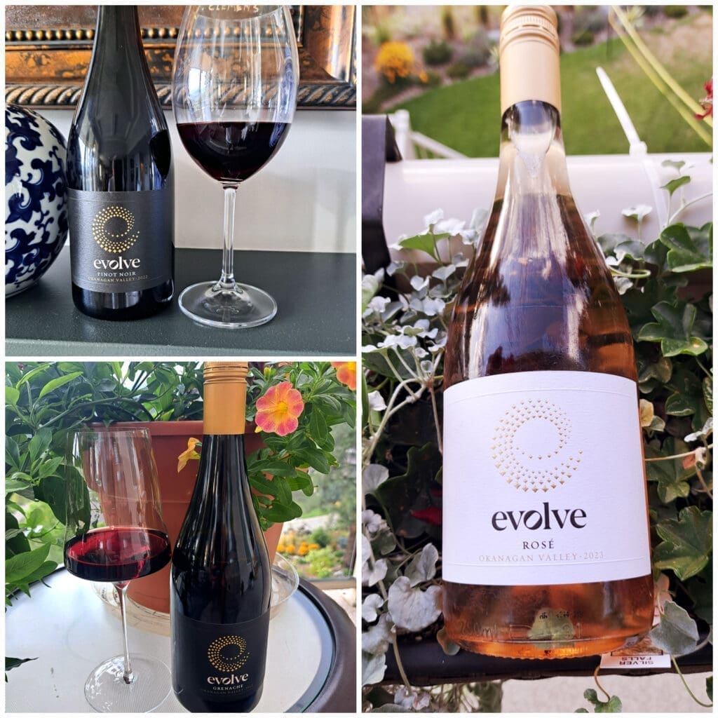 Evolve still wines  - Rose, Grenache and Pinot Noir
