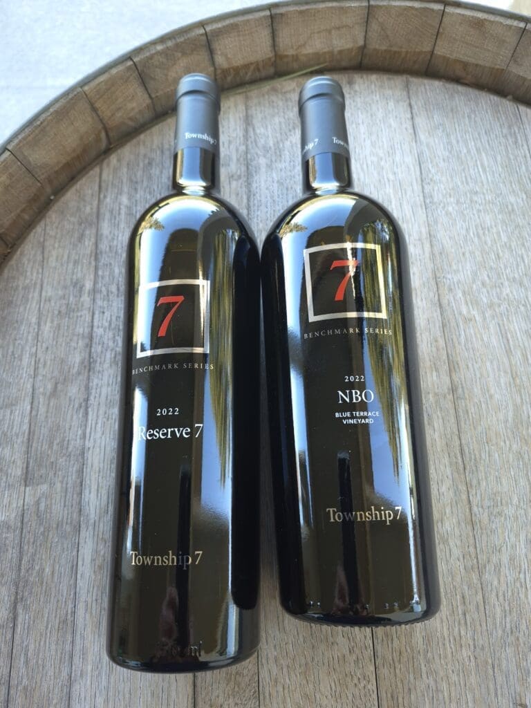 Township 7 NBO and Reserve 7 Red wines from the 2022 vintage